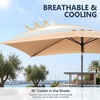 image:imageOutvita Patio Umbrella with Crank amp Tilt  100 Polyester UV Protected Outdoor Umbrella for Patio Backyard amp Pool  Easy Clean Waterproof Canopy10ftKhaki