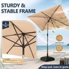 image:imageOutvita Patio Umbrella with Crank amp Tilt  100 Polyester UV Protected Outdoor Umbrella for Patio Backyard amp Pool  Easy Clean Waterproof Canopy10ftKhaki