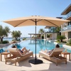 image:imageOutvita Patio Umbrella with Crank amp Tilt  100 Polyester UV Protected Outdoor Umbrella for Patio Backyard amp Pool  Easy Clean Waterproof Canopy10ftKhaki