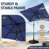 image:imageOutvita Patio Umbrella with Crank amp Tilt  100 Polyester UV Protected Outdoor Umbrella for Patio Backyard amp Pool  Easy Clean Waterproof Canopy10ftNavy Blue