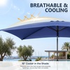 image:imageOutvita Patio Umbrella with Crank amp Tilt  100 Polyester UV Protected Outdoor Umbrella for Patio Backyard amp Pool  Easy Clean Waterproof Canopy10ftNavy Blue