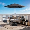 image:imageOutvita Patio Umbrella with Crank amp Tilt  100 Polyester UV Protected Outdoor Umbrella for Patio Backyard amp Pool  Easy Clean Waterproof Canopy75ftGrey
