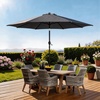 image:imageOutvita Patio Umbrella with Crank amp Tilt  100 Polyester UV Protected Outdoor Umbrella for Patio Backyard amp Pool  Easy Clean Waterproof Canopy75ftGrey