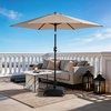 image:imageOutvita Patio Umbrella with Crank amp Tilt  100 Polyester UV Protected Outdoor Umbrella for Patio Backyard amp Pool  Easy Clean Waterproof Canopy9ftKhaki
