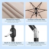 image:imageOutvita Patio Umbrella with Crank amp Tilt  100 Polyester UV Protected Outdoor Umbrella for Patio Backyard amp Pool  Easy Clean Waterproof Canopy9ftKhaki