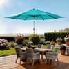 image:imageOutvita Patio Umbrella with Crank amp Tilt  100 Polyester UV Protected Outdoor Umbrella for Patio Backyard amp Pool  Easy Clean Waterproof Canopy9ftSky Blue