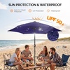 image:imageOutvita Patio Umbrella with Crank amp Tilt  100 Polyester UV Protected Outdoor Umbrella for Patio Backyard amp Pool  Easy Clean Waterproof Canopy9ftwith lightsNavy Blue