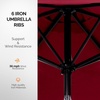 image:imageOutvita Patio Umbrella with Crank amp Tilt  100 Polyester UV Protected Outdoor Umbrella for Patio Backyard amp Pool  Easy Clean Waterproof Canopy9ftwith lights