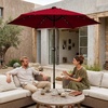 image:imageOutvita Patio Umbrella with Crank amp Tilt  100 Polyester UV Protected Outdoor Umbrella for Patio Backyard amp Pool  Easy Clean Waterproof Canopy9ftwith lights