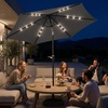 image:imageOutvita Patio Umbrella with Crank amp Tilt  100 Polyester UV Protected Outdoor Umbrella for Patio Backyard amp Pool  Easy Clean Waterproof Canopy9ftwith lightsGrey