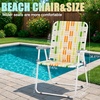 image:imageOutvita Webbed Lawn Chairs Set of 2 Foldable Metal Patio Chairs Stable Steel Outdoor Chair for Camping Fishing Beach Poolside Backyard and BBQRainbow