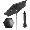 image:imageOutvita Patio Umbrella with Crank amp Tilt  100 Polyester UV Protected Outdoor Umbrella for Patio Backyard amp Pool  Easy Clean Waterproof Canopy9ftwith lightsGrey