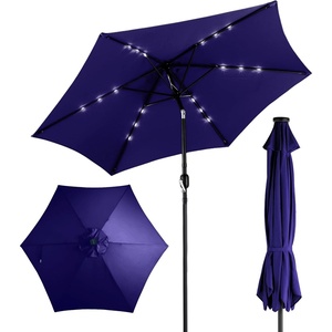 image:imageOutvita Patio Umbrella with Crank amp Tilt  100 Polyester UV Protected Outdoor Umbrella for Patio Backyard amp Pool  Easy Clean Waterproof Canopy9ftwith lightsNavy Blue