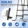 image:imageOutvita Metal Frame Above Ground Swimming Pool Entry 3 Step Exit Ladder for 42 High Wall Pools 300 Pound CapacityBlue amp WhiteBlack