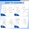 image:imageOutvita Metal Frame Above Ground Swimming Pool Entry 3 Step Exit Ladder for 42 High Wall Pools 300 Pound CapacityBlue amp WhiteGray