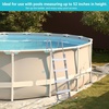 image:imageOutvita Metal Frame Above Ground Swimming Pool Entry 3 Step Exit Ladder for 42 High Wall Pools 300 Pound CapacityBlue amp WhiteGrayWhite