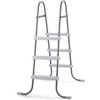 image:imageOutvita Metal Frame Above Ground Swimming Pool Entry 3 Step Exit Ladder for 42 High Wall Pools 300 Pound CapacityBlue amp WhiteGrayWhite