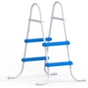 image:imageOutvita Metal Frame Above Ground Swimming Pool Entry 3 Step Exit Ladder for 42 High Wall Pools 300 Pound CapacityBlue amp WhiteWhiteBlue