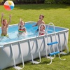image:imageOutvita Metal Frame Above Ground Swimming Pool Entry 3 Step Exit Ladder for 42 High Wall Pools 300 Pound CapacityBlue amp WhiteWhiteBlue