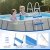image:imageOutvita Metal Frame Above Ground Swimming Pool Entry 3 Step Exit Ladder for 42 High Wall Pools 300 Pound CapacityBlue amp WhiteWhiteBlue
