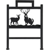 image:imageOutvita 8ft Outdoor Firewood Rack with Cover Heavy Duty Firewood Holder amp 600D Oxford Waterproof Cover IndoorOutdoor Log Storage Rack Metal Wood Pile Storage Organizer for Fireplace PatioBlack