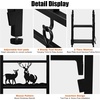 image:imageOutvita 8ft Outdoor Firewood Rack with Cover Heavy Duty Firewood Holder amp 600D Oxford Waterproof Cover IndoorOutdoor Log Storage Rack Metal Wood Pile Storage Organizer for Fireplace PatioBlack