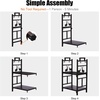 image:imageOutvita 8ft Outdoor Firewood Rack with Cover Heavy Duty Firewood Holder amp 600D Oxford Waterproof Cover IndoorOutdoor Log Storage Rack Metal Wood Pile Storage Organizer for Fireplace PatioBrown