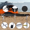 image:imageOutvita Folding Camping Cot Sleeping Bed with Carry Bag Lightweight Portable Cots for Travel Fishing Hiking and Outdoor ActivitiesBlack camping cot