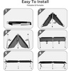 image:imageOutvita Folding Camping Cot Sleeping Bed with Carry Bag Lightweight Portable Cots for Travel Fishing Hiking and Outdoor ActivitiesBlack camping cot
