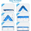 image:imageOutvita Folding Camping Cot Sleeping Bed with Carry Bag Lightweight Portable Cots for Travel Fishing Hiking and Outdoor ActivitiesBlue camping cot