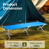 image:imageOutvita Folding Camping Cot Sleeping Bed with Carry Bag Lightweight Portable Cots for Travel Fishing Hiking and Outdoor ActivitiesBlue camping cot