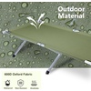 image:imageOutvita Folding Camping Cot Sleeping Bed with Carry Bag Lightweight Portable Cots for Travel Fishing Hiking and Outdoor ActivitiesGreen camping cot