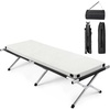 image:imageOutvita Folding Camping Cot Sleeping Bed with Carry Bag Lightweight Portable Cots for Travel Fishing Hiking and Outdoor ActivitiesBlack camping cotmat