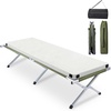 Green camping cot+mat