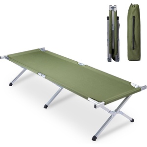 image:imageOutvita Folding Camping Cot Sleeping Bed with Carry Bag Lightweight Portable Cots for Travel Fishing Hiking and Outdoor ActivitiesGreen camping cot