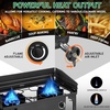 image:imageOutvita 3 Burner Propane Gas Stove for Outdoor Cooking 225000 BTU  Camping Cooker with Windscreen for Cooking BBQ Baking Turkey FryingDouble BurnersWindscreen