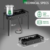 image:imageOutvita 3 Burner Propane Gas Stove for Outdoor Cooking 225000 BTU  Camping Cooker with Windscreen for Cooking BBQ Baking Turkey FryingThree Burners