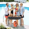 image:imageOutvita 3 Burner Propane Gas Stove for Outdoor Cooking 225000 BTU  Camping Cooker with Windscreen for Cooking BBQ Baking Turkey FryingThree Burners