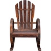 image:imageOutvita Wooden Rocking Chair for Garden Patio Backyard Porch Dark BrownCarbonized