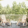 image:imageOutvita Wooden Rocking Chair for Garden Patio Backyard Porch Dark BrownNatural